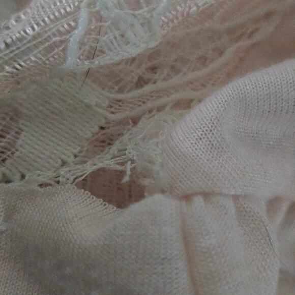 Vintage Victoria Secret Nightgown Pink Crown Catalog Knit Lace Mesh Sheer Medium - Picture 9 of 15